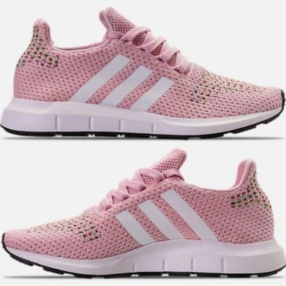 Women's adidas Swift Run Casual Shoes Pink/White/B - Picture 2 of 6